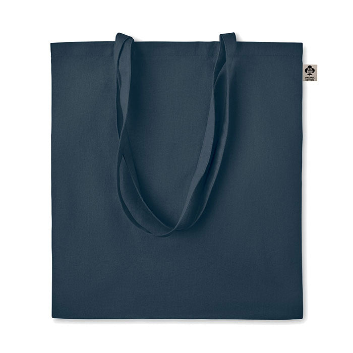 ZIMDE COLOUR Organic-Cotton Einkaufstasche – Marineblau