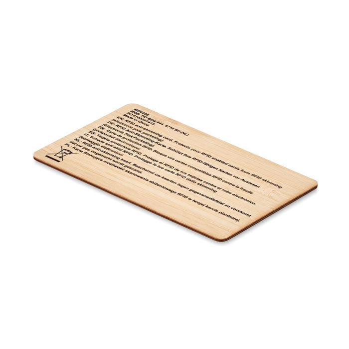 CUSTOS + RFID Karte aus Bambus