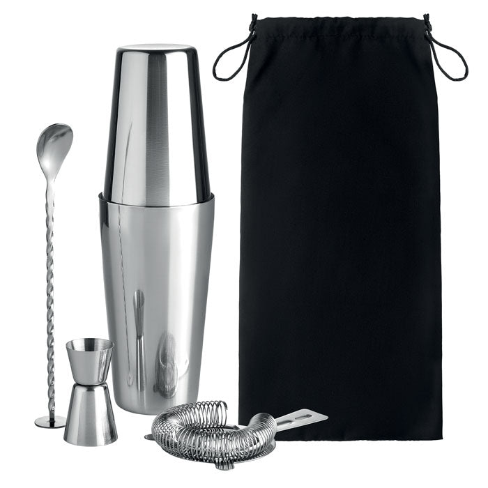 BOSTON Cocktail-Set 750 ml – Silber Glänzend