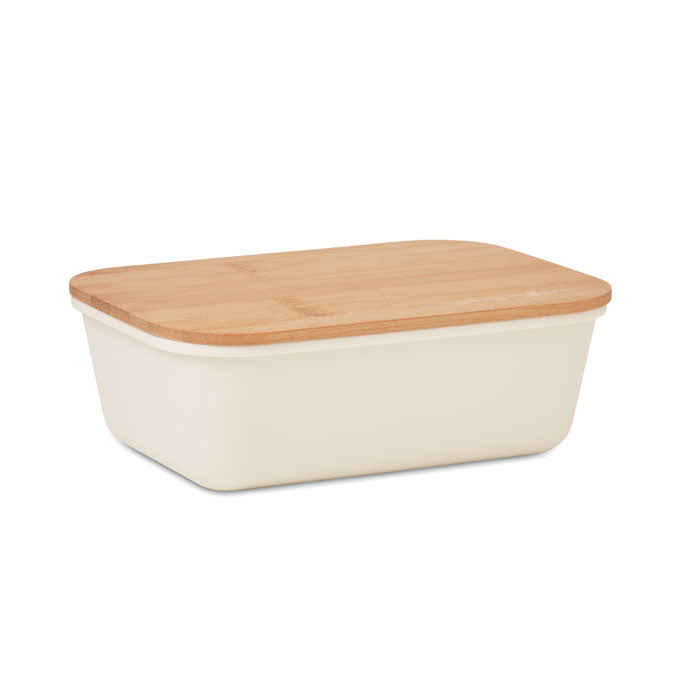 THURSDAY Lunchbox mit Bambus-Deckel – Beige