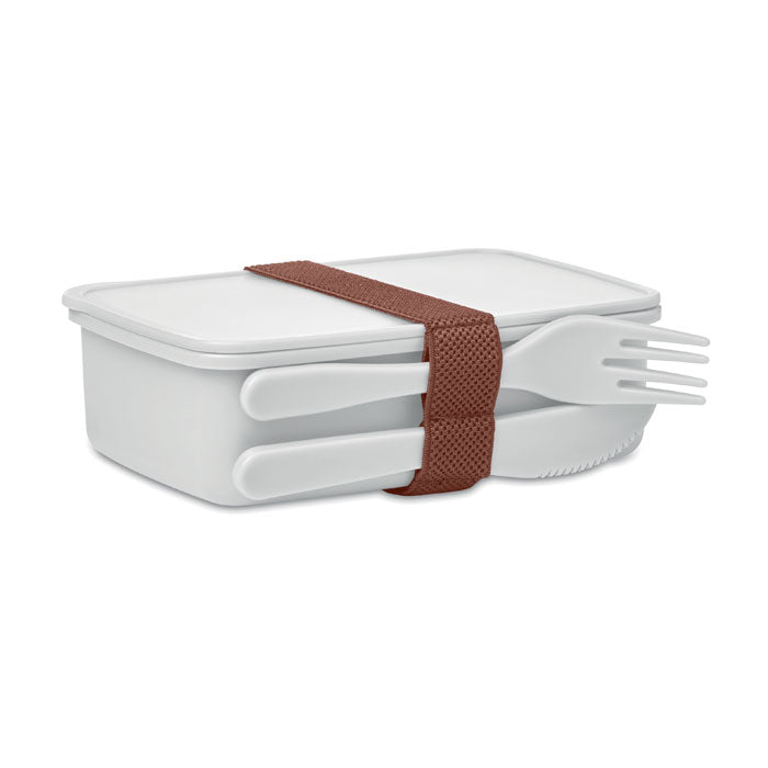 SUNDAY Lunchbox mit Besteck – Weiß