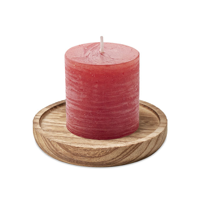 PENTAS Kerze mit Halter – Rot