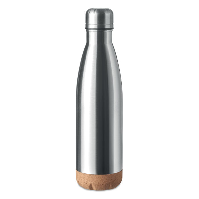 ASPEN CORK Doppelwandige Isolierflasche – Mattsilber