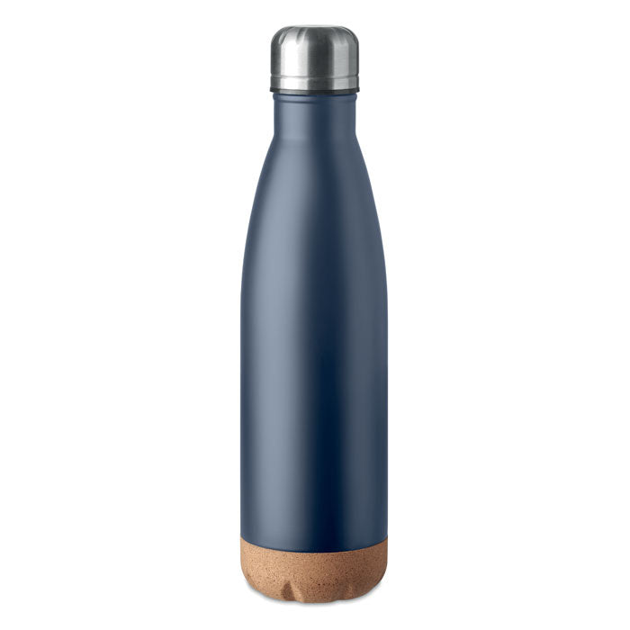 ASPEN CORK Doppelwandige Isolierflasche – Marineblau