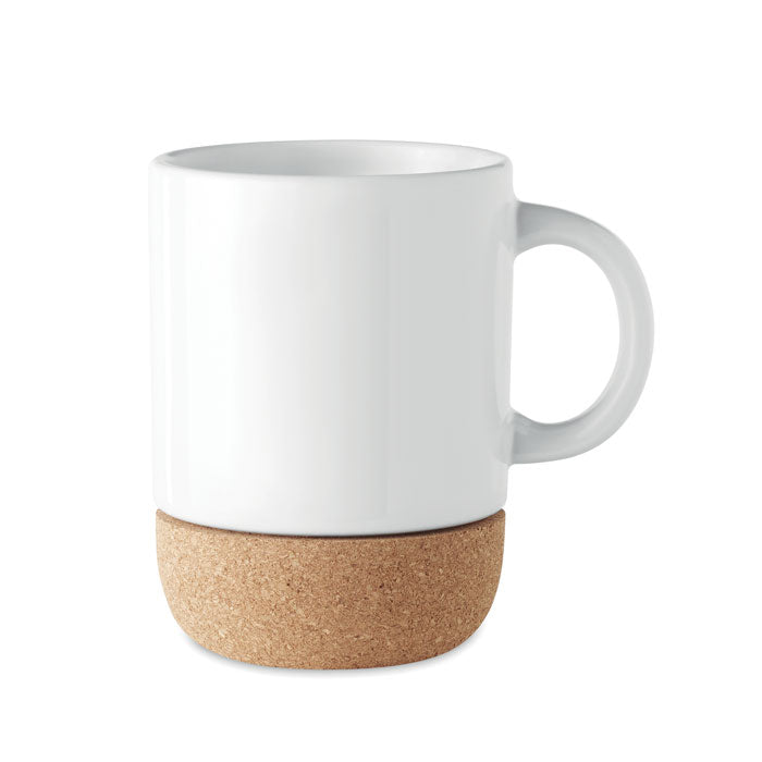 SUBCORK Keramikbecher Subli mit Kork – Weiß