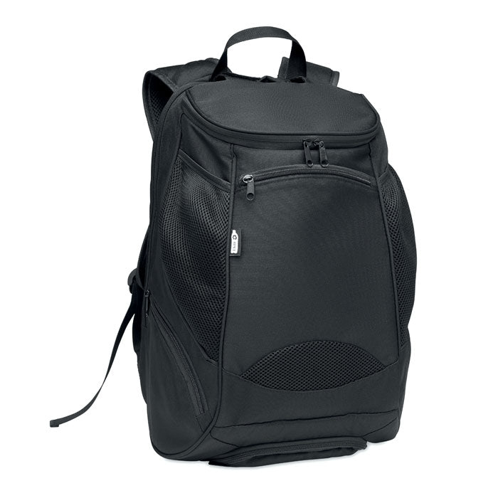OLYMPIC Sportrucksack 600D RPET – Schwarz
