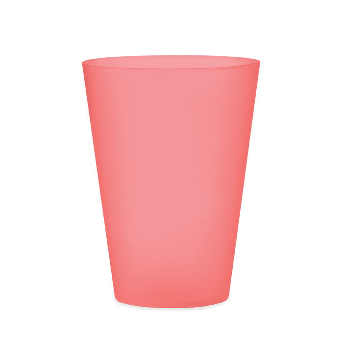 FESTA Wiederverwendbarer Becher 300ml – Transparent Rot