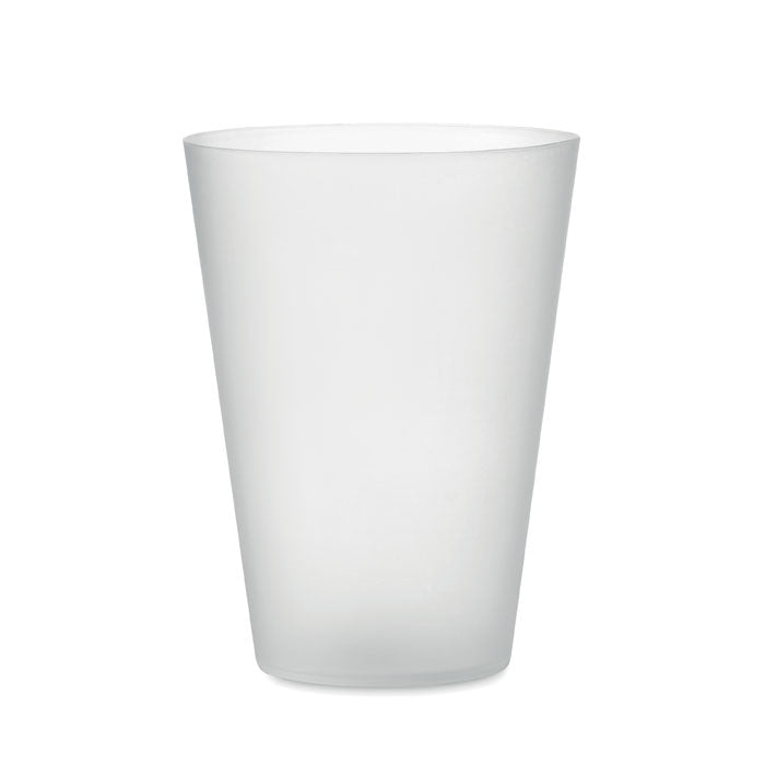 FESTA Wiederverwendbarer Becher 300ml – Transparent Weiß