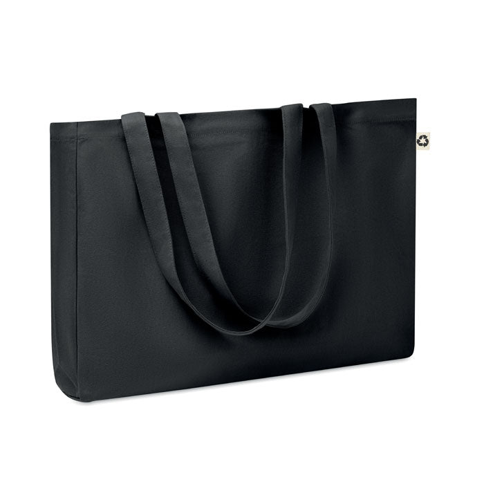 RESPECT COLOURED Recycelte Canvas-Tasche – Schwarz