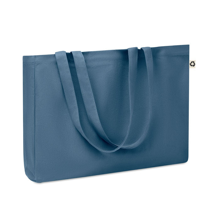RESPECT COLOURED Recycelte Canvas-Tasche – Blau
