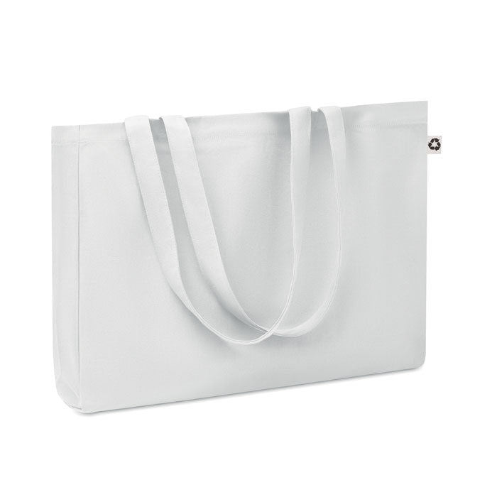 RESPECT COLOURED Recycelte Canvas-Tasche – Weiß
