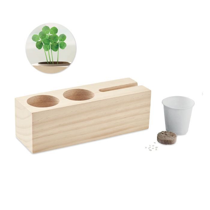 THILA Organizer mit Pflanz-Set – Holz