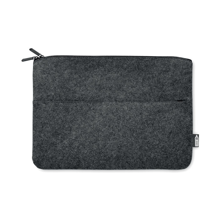 TOPLO Laptoptasche RPET-Filz – Steingrau