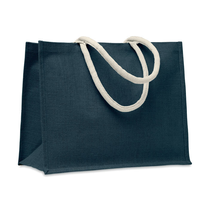 AURA Einkaufstasche Jute – Blau