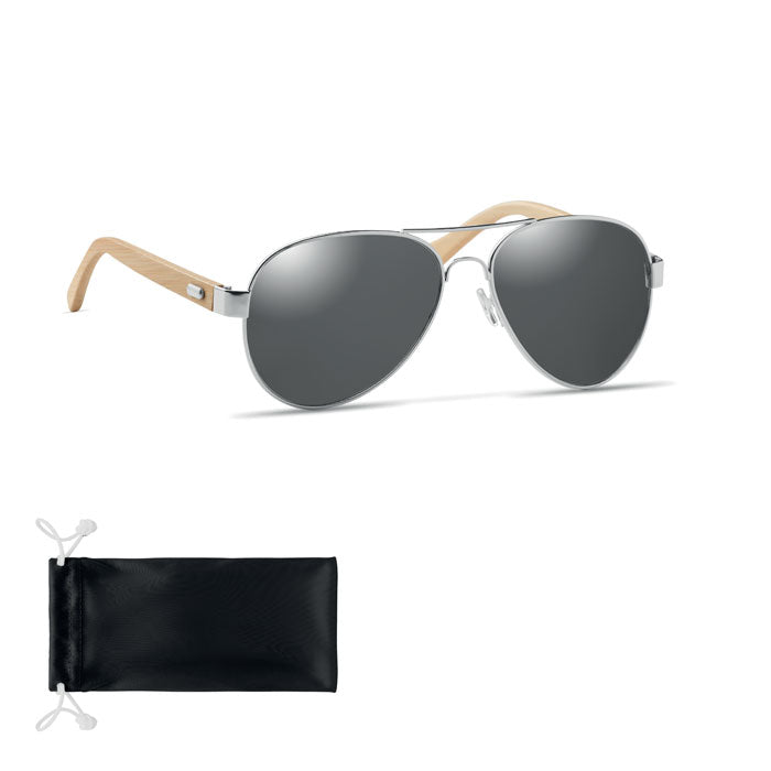 HONIARA Sonnenbrille Bambus – Schwarz