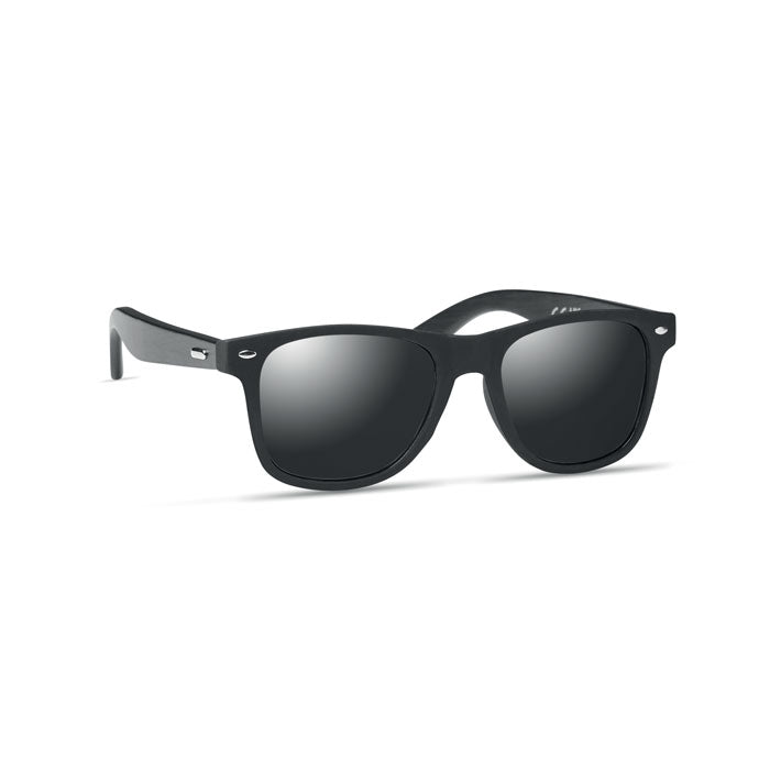 RHODOS Sonnenbrille mit Bambus – Schwarz
