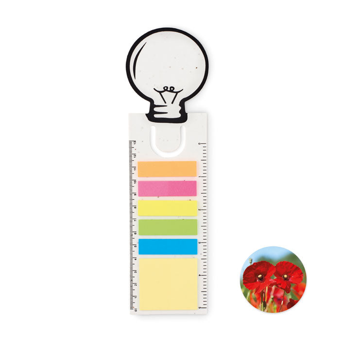 IDEA SEED Samenpapier Lesezeichen – Weiß