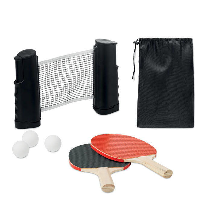 PING PONG Tischtennis-Set – Schwarz