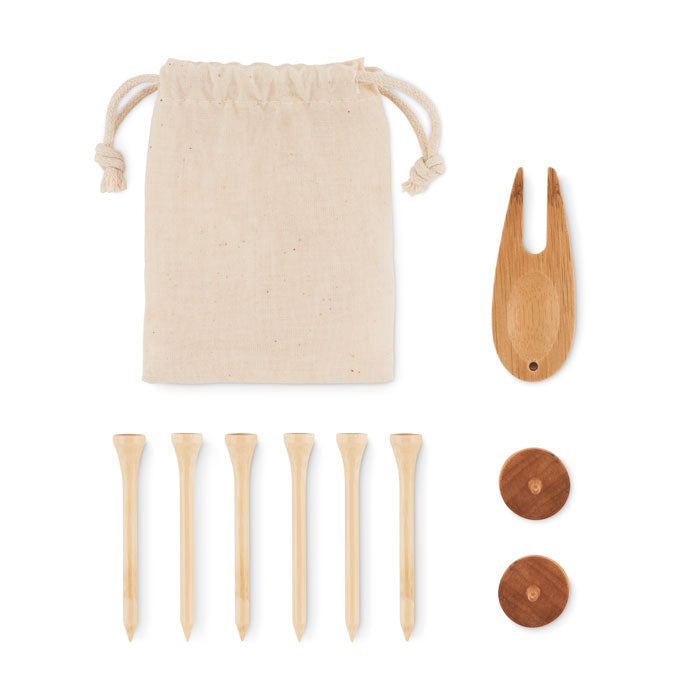 DORMIE Golfzubehör im Etui – Beige