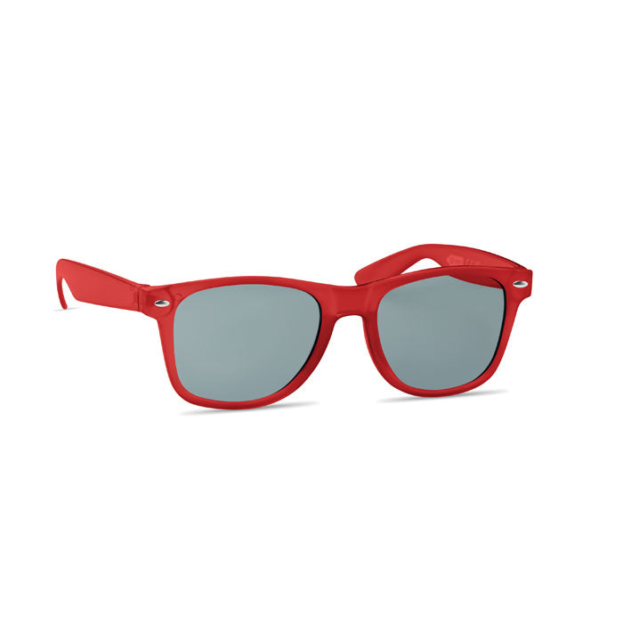 MACUSA Sonnenbrille RPET – Transparent Rot