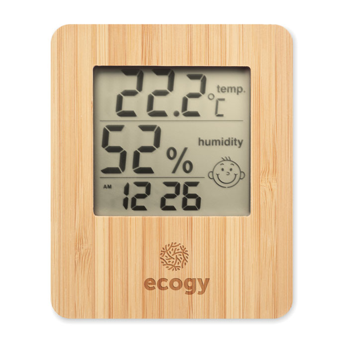 SUNCITY Wetterstation Bambus