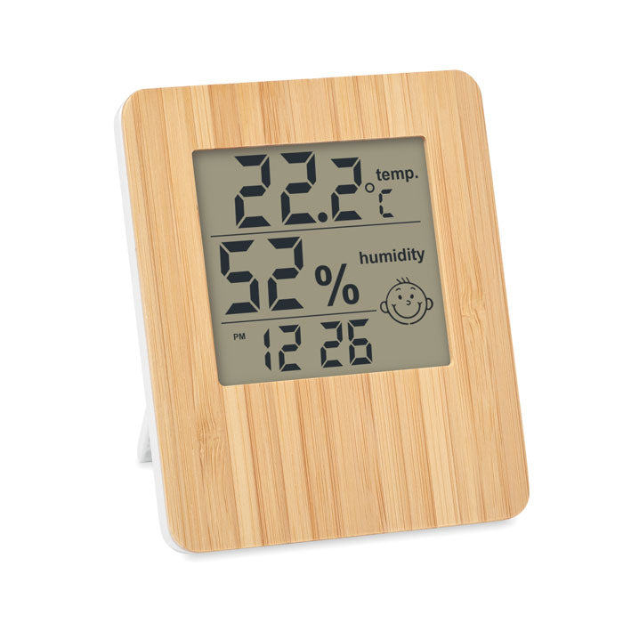 SUNCITY Wetterstation Bambus – Holz