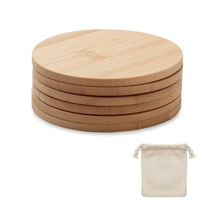 BAYIN SET Untersetzer-Set Bambus – Holz