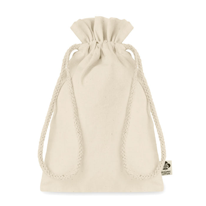 AMBER SMALL Kleiner Beutel Organic Cotton – Beige