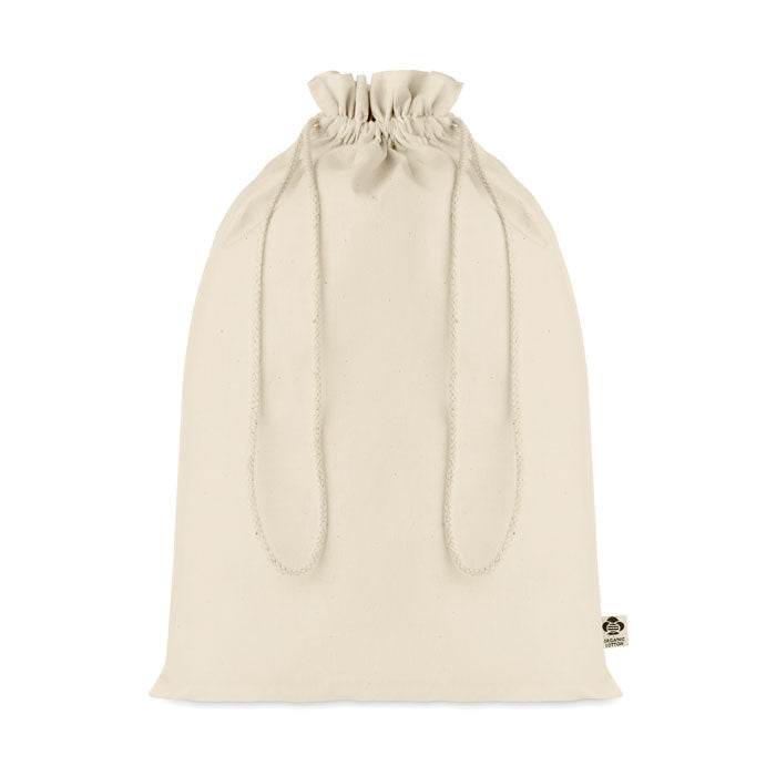 AMBER LARGE Großer Beutel Organic Cotton – Beige