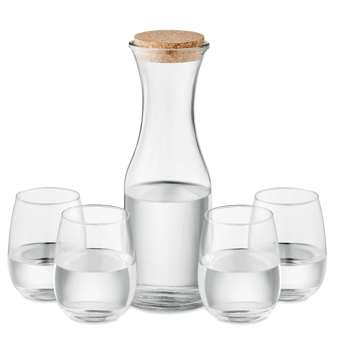 PICCADILLY Set aus recyceltem Glas – Transparent