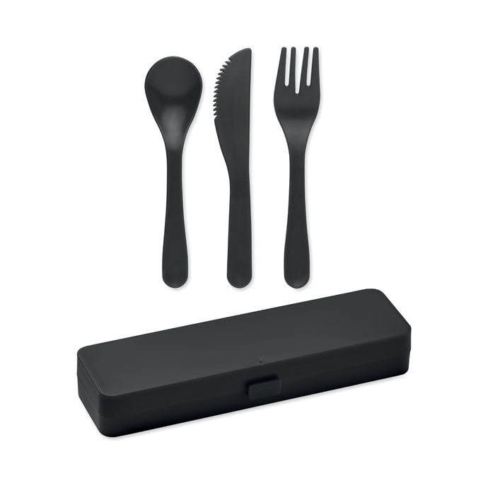 RIGATA Besteck-Set PP – Schwarz