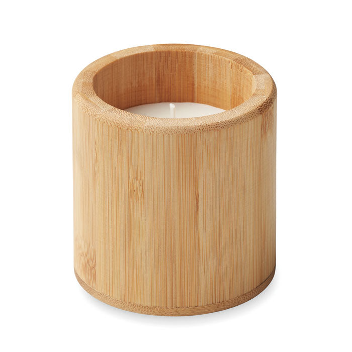 GIZA Kerze mit Halter 160 g – Holz