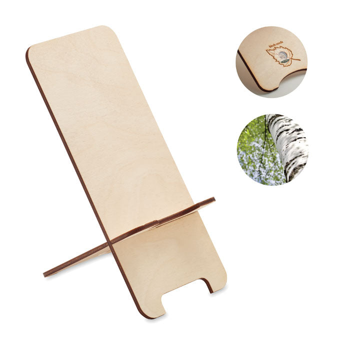 GROUW STAND Smartphone Halter Kiefernholz – Holz
