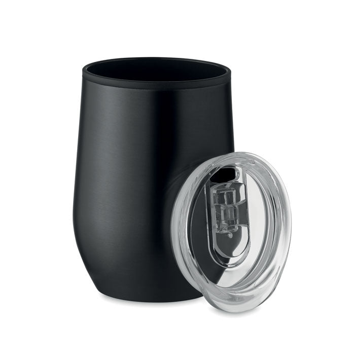 CHIN CHAN Doppelwandiger Trinkbecher 350 ml – Schwarz