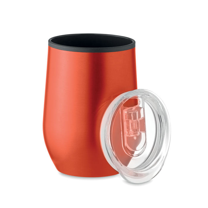 CHIN CHAN Doppelwandiger Trinkbecher 350 ml – Rot