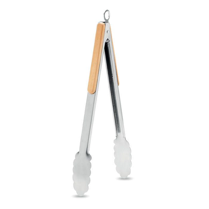 INIQ Grillzange Edelstahl – Holz