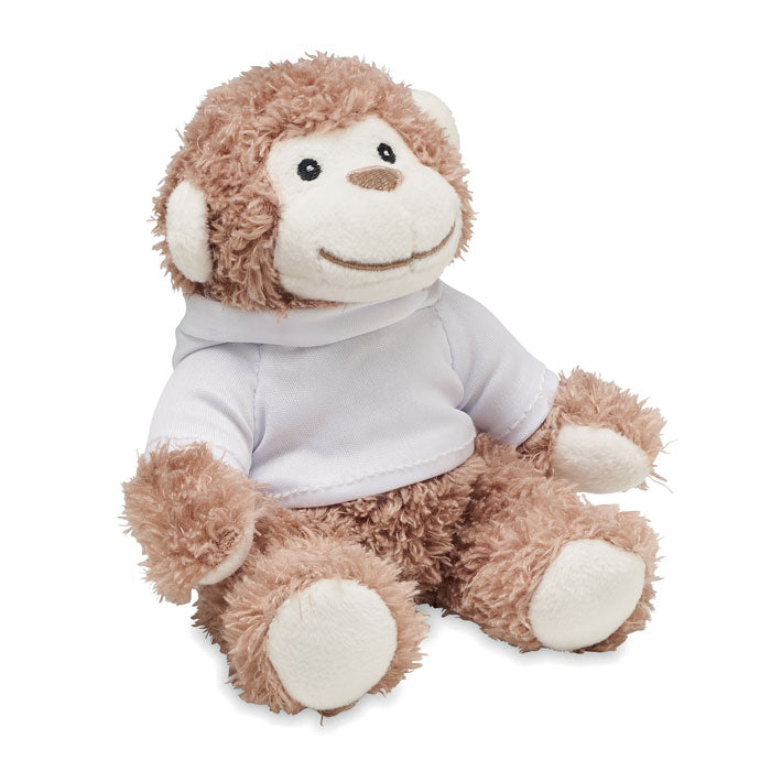 LENNY Plüsch-Affe mit Hoody – Weiß