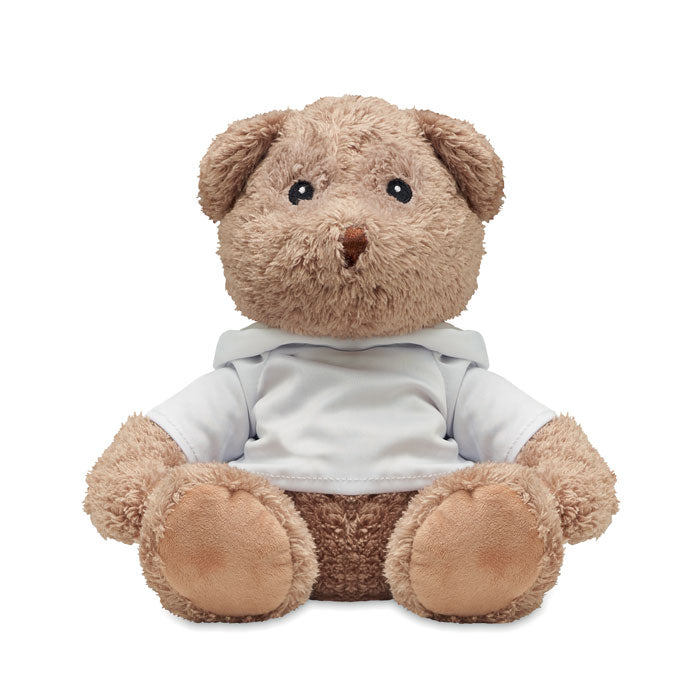 JOHN Plüsch-Bär mit Hoody – Weiß