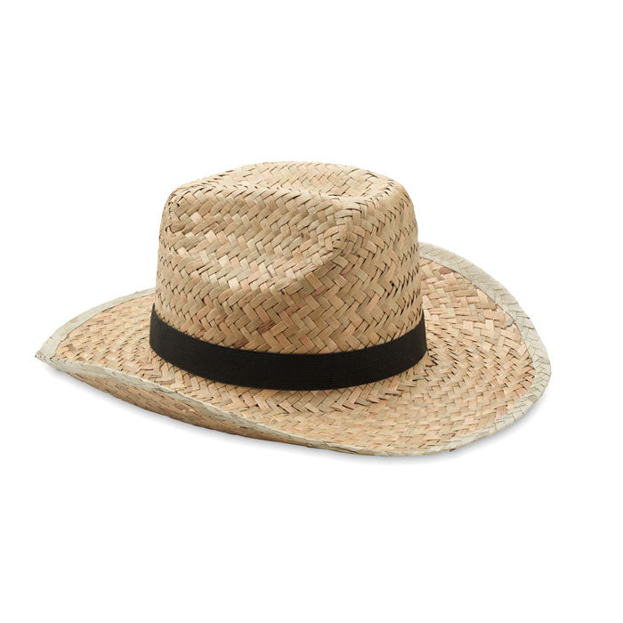 TEXAS Cowboy-Hut Stroh – Schwarz
