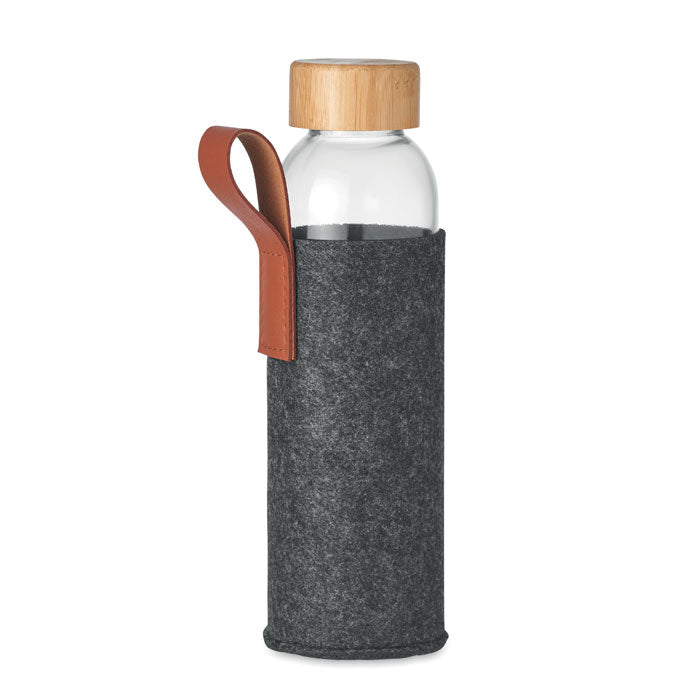 THAI Trinkflasche Glas 500 ml – Steingrau
