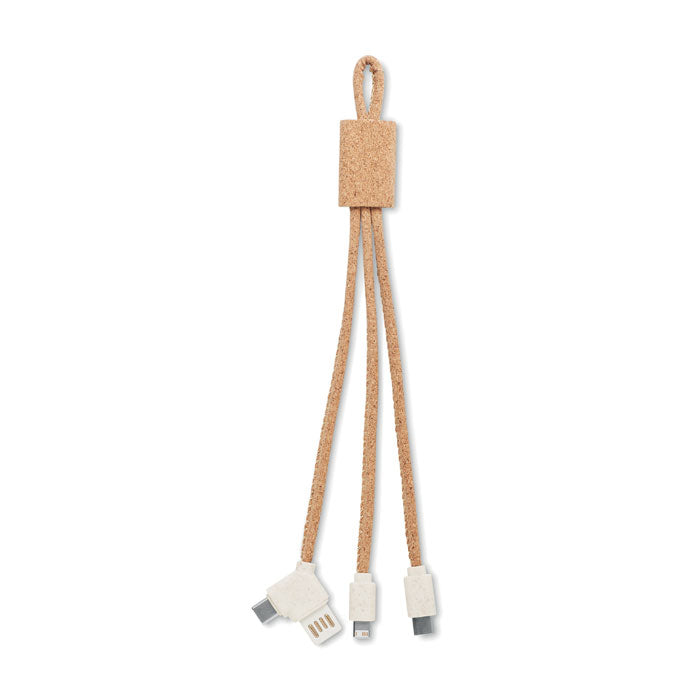 CABIE 3in1 Ladekabel Kork – Beige