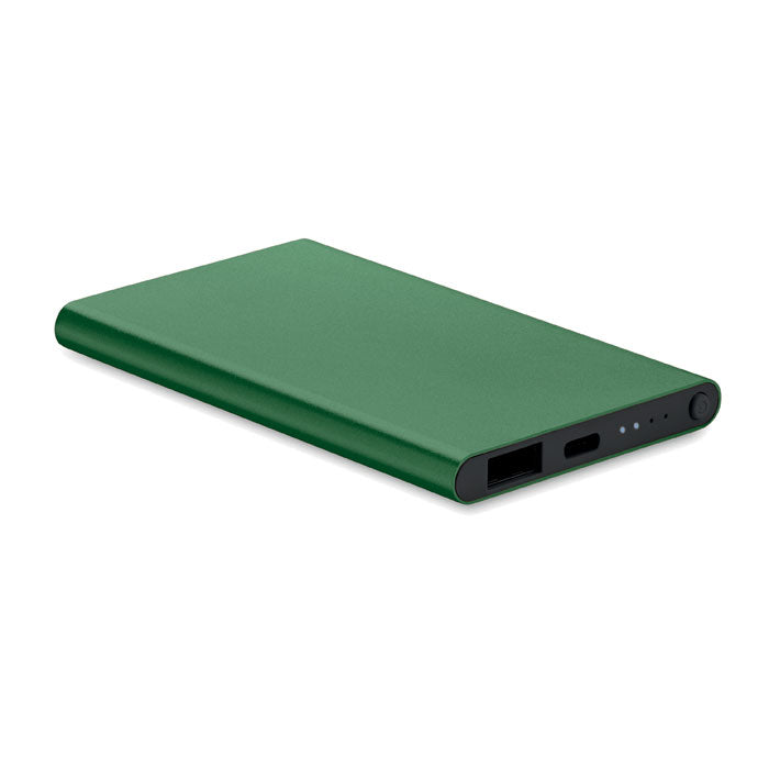 POWERFLAT C 4000mAh Powerbank Typ C – Dunkelgrün