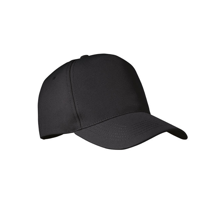SENGA Rpet cap 5 panels 210g/m² – Schwarz