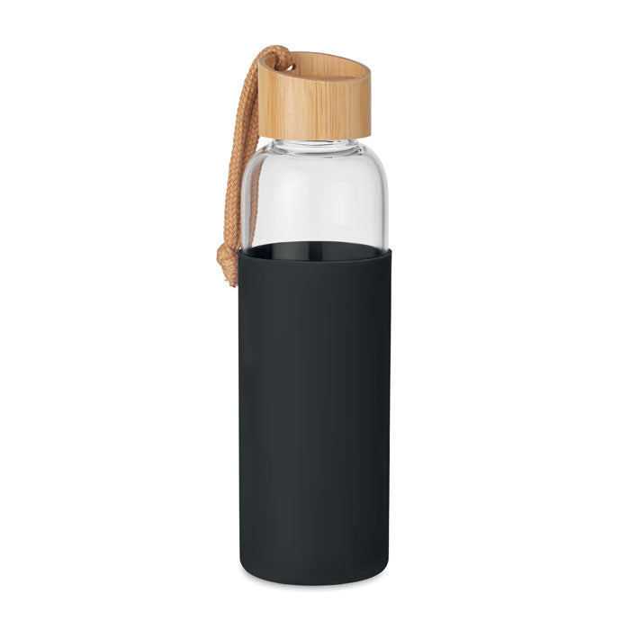 CHAI Trinkflasche Glas 500 ml – Schwarz