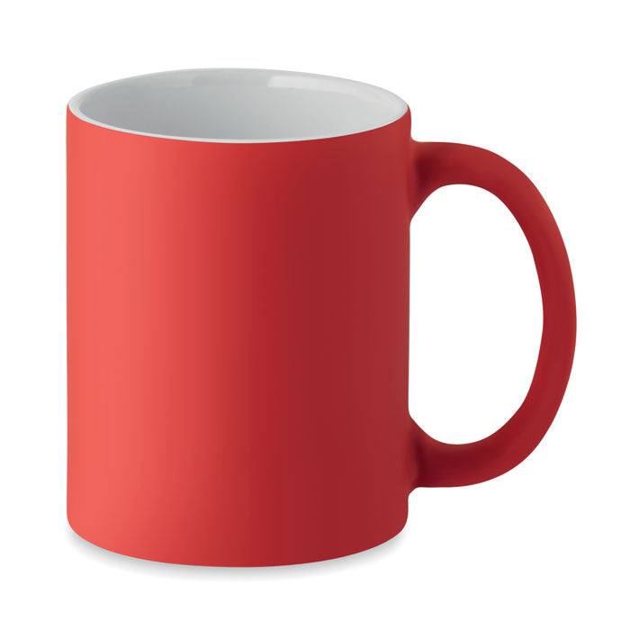 DUBLIN COLOUR Kaffeebecher, matt 300 ml – Rot