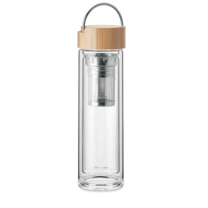 BATAMI Trinkflasche Glas 400ml – Transparent
