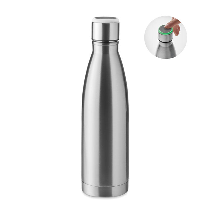DEREO Doppelwandige Flasche 500 ml – Mattsilber