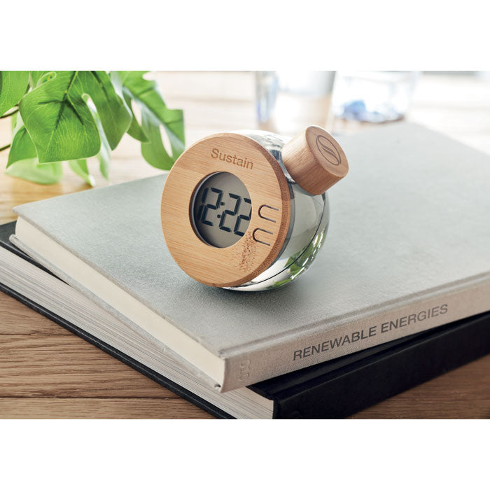 DROPPY LUX Wasserbetriebene LCD-Uhr