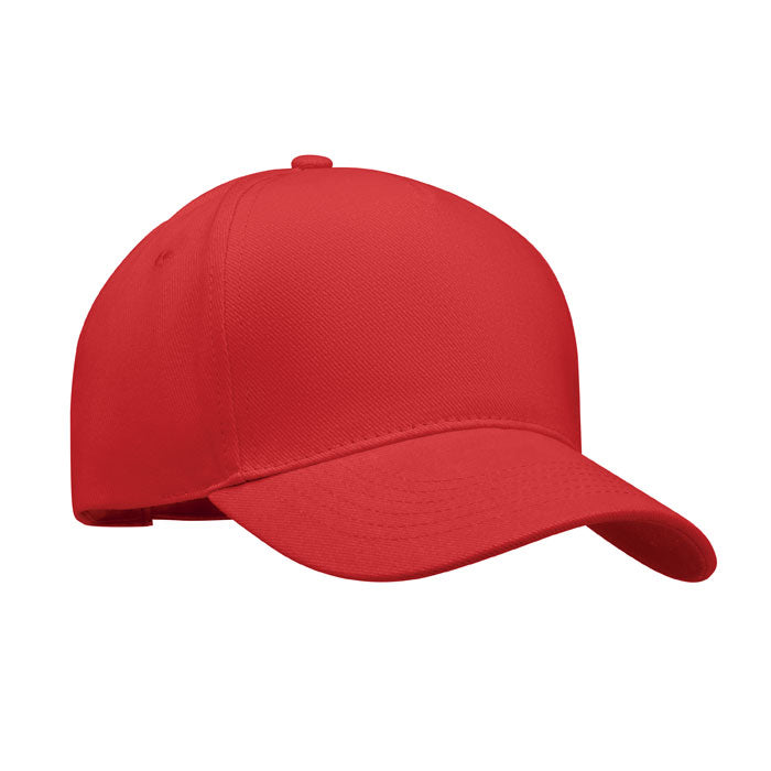 LONG BEACH SINGA BASEBALL CAP 5 PANELS 260G/M² – Rot