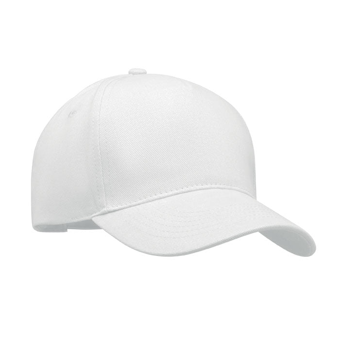 LONG BEACH SINGA BASEBALL CAP 5 PANELS 260G/M² – Weiß